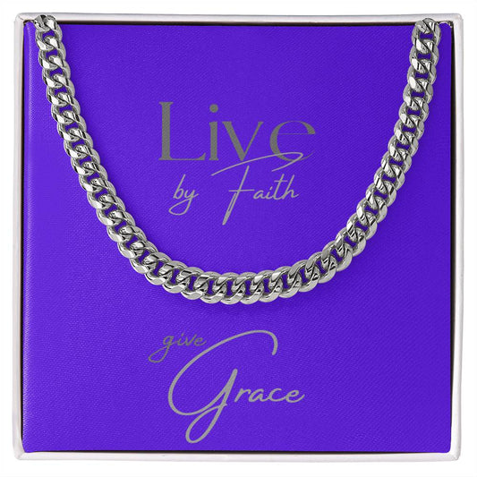 Grace & Faith Edition Cuban Link Chain Necklace